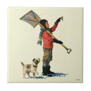 Snow Shoveler Tile