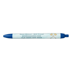 Snow Shoveling Business Blue Ink Pen