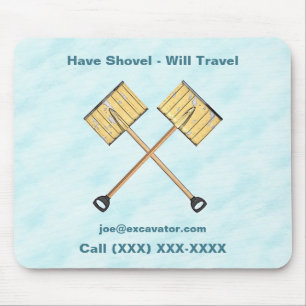 Snow Shoveling Business Mouse Mat