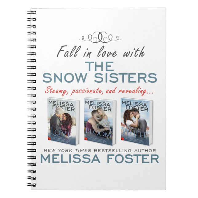 Snow Sisters 6.5" x 8.75" Notebook (Front)