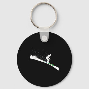Snow Ski Dad Funny Winter Sports Skis Skiing Snowb Key Ring