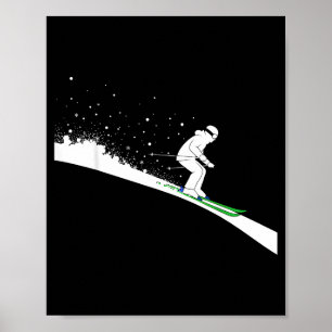 Snow Ski Dad Funny Winter Sports Skis Skiing Snowb Poster