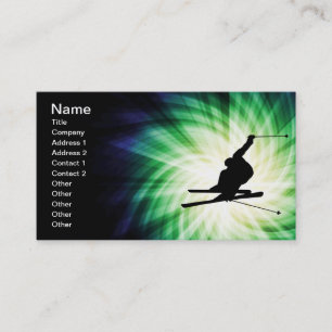 Snow Ski Gift Business Card