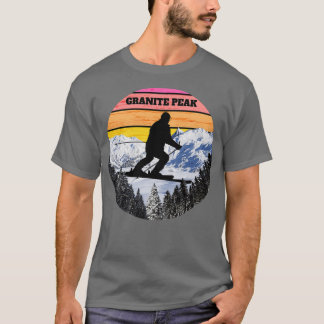 Snow Ski Granite Peak Skiing Fields Wisconsin Amer T-Shirt