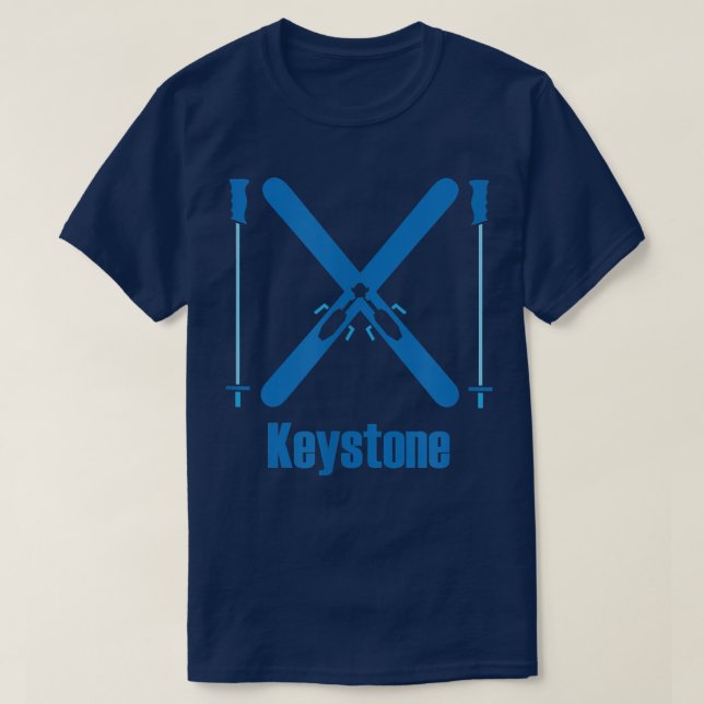 Snow Ski  Keystone Colorado  T-Shirt (Design Front)