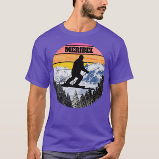 Snow Ski Meribel Skiing Fields France T-Shirt
