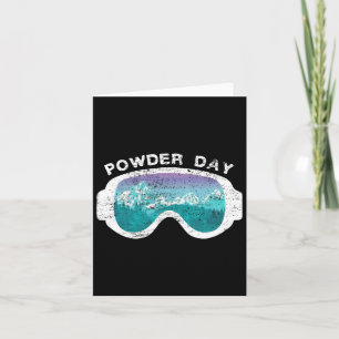 Snow Ski Powder Day Snowboarding Mountain Sport  Card