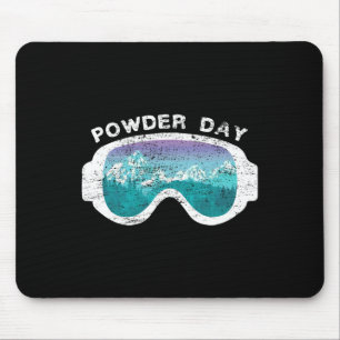 Snow Ski Powder Day Snowboarding Mountain Sport  Mouse Mat