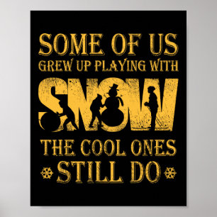 Snow Ski Stuff Retro Design For Ski Snowboarding Poster