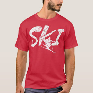 Snow Ski Vacation Winter Skiing Skiers Men Women T-Shirt