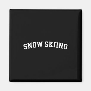 Snow Skiing _1 Magnet