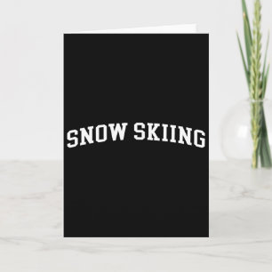 Snow Skiing Card