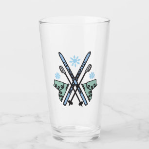 Snow Skiing Glass