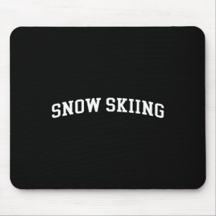 Snow Skiing Mouse Mat