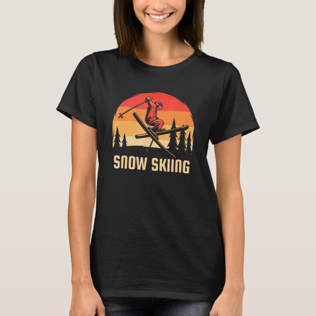 Snow Skiing T-Shirt (Front)