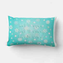 Snow, Snow, Snow Lumbar Cushion