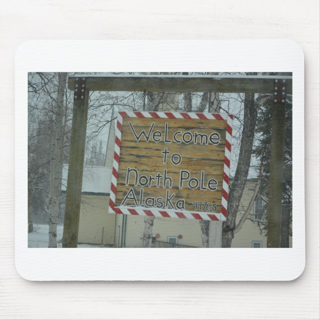 Snow Snowflake Frozen Weather North Pole Alaska Mouse Mat (Front)