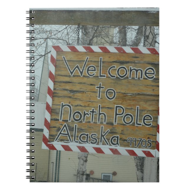 Snow Snowflake Frozen Weather North Pole Alaska Notebook (Front)