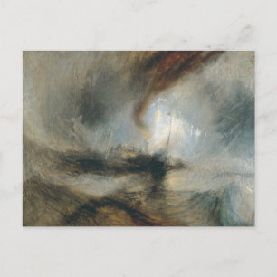Snow Storm: Steam-Boat Harbour's Mouth JMW Turner Postcard