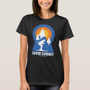 Snow Summit Ski Sunset Retro T-Shirt