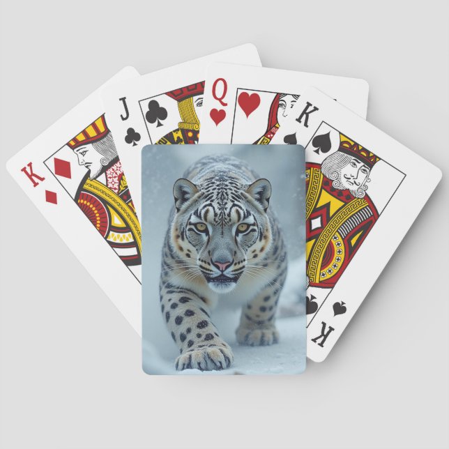 Snow Tiger  Playing Cards (Back)