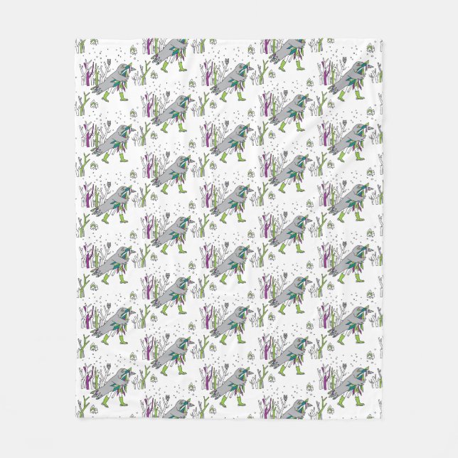 Snow time fleece blanket (Front)