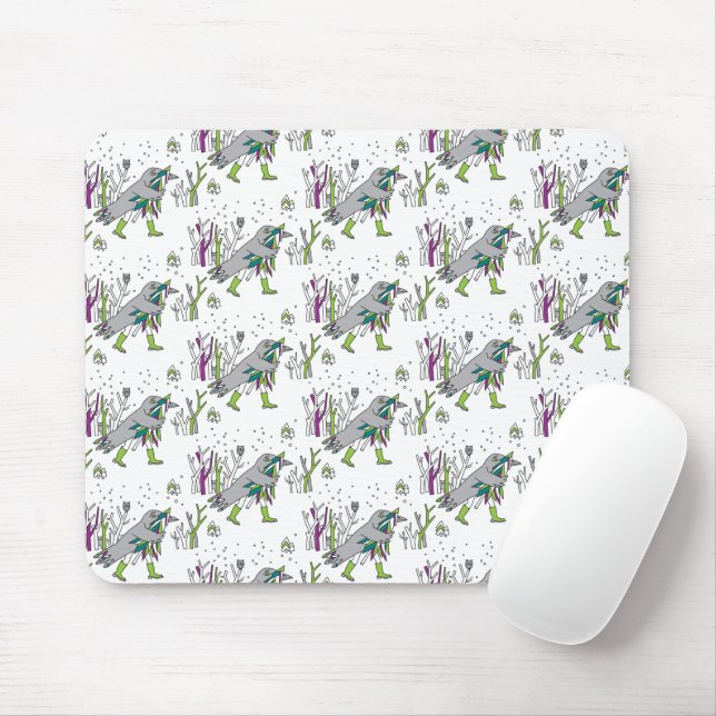 Snow time mouse mat (With Mouse)