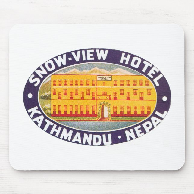 Snow View Hotel Kathmandu Nepal Mouse Mat (Front)