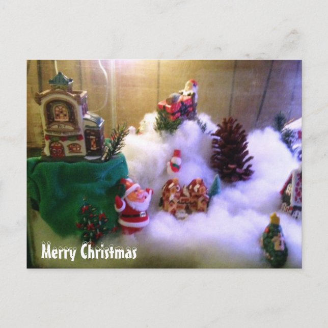 Snow Village Holiday Postcard (Front)