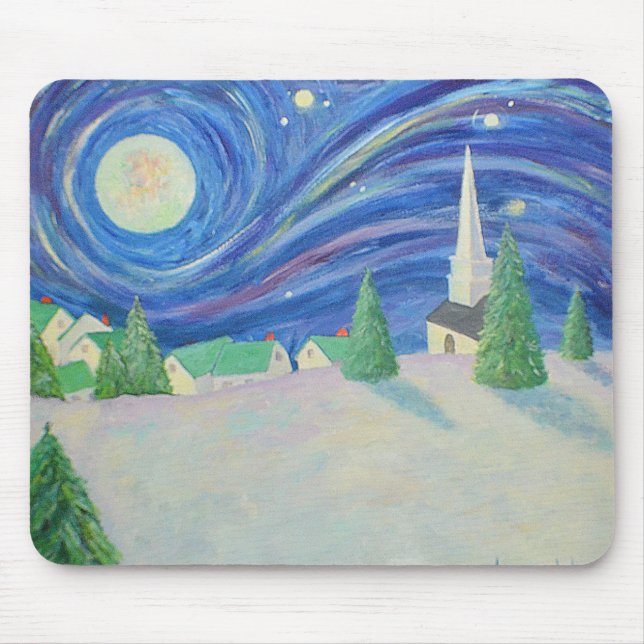 Snow Village Mouse Mat (Front)