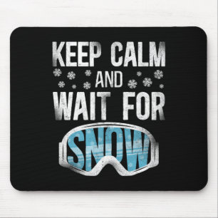 Snow Vintage Ski Skiing Goggles Mouse Mat