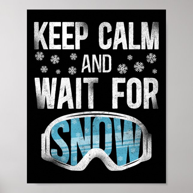 Snow Vintage Ski Skiing Goggles  Poster (Front)