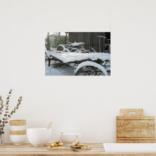 Snow wagon poster