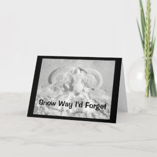 Snow Way I'd Forget To Wish You Happy Anniversary Card