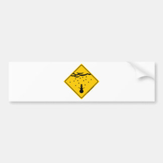 Snow Weather Warning Merchandise and Clothing Bumper Sticker