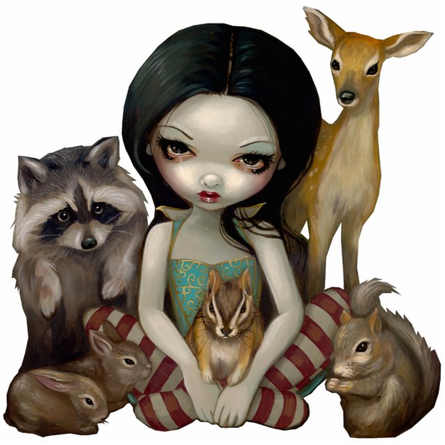 Snow White And Her Animal Friends Photo Sculpture (Front)