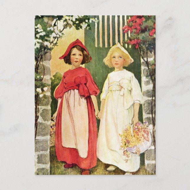 Snow White And Rose Red Postcard (Front)