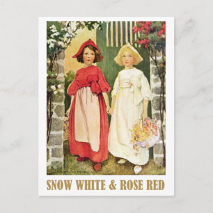 Snow White  and Rose Red Postcard
