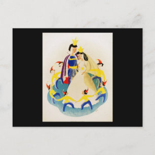 Snow White and the seven dwarfs Postcard