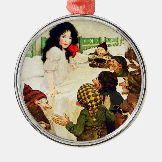 Snow White and the Seven Dwarves Metal Tree Decoration (Front)