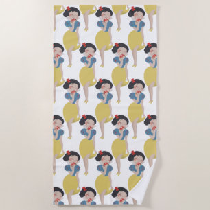 Snow White Biting The Apple 2 Pattern Beach Towel