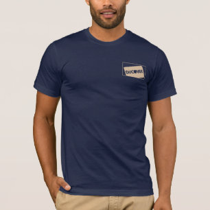 Snow White Cool Pattern on Dark Blue T-Shirt