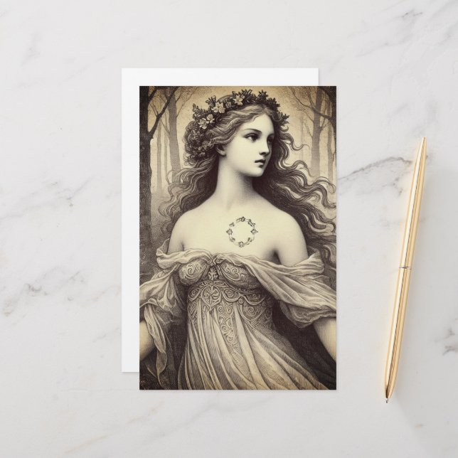 Snow White Europe Stationery (Front/Back In Situ)