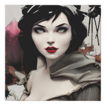 Snow White Portrait Graphic