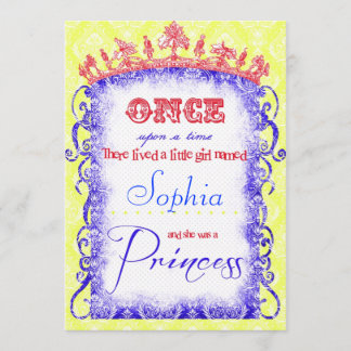 Snow White Princess Party Invitations