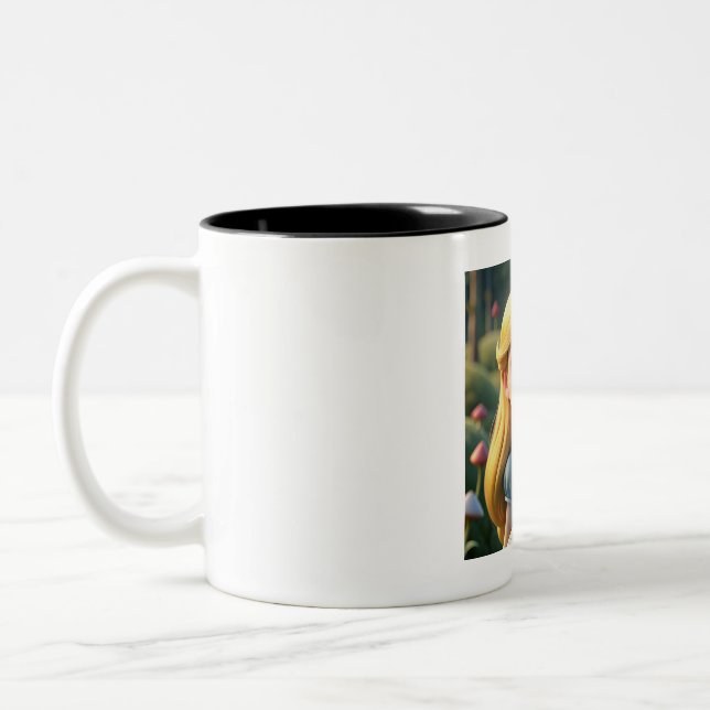 Snow White Two-Tone Coffee Mug (Left)