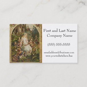 Snow White Vintage German Fairy Tale Romance Art Business Card