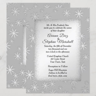 Snow Winter Wedding Invitation
