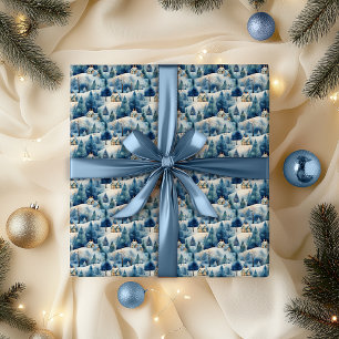 Snow Winter Wonderland Landscape Christmas Holiday Wrapping Paper