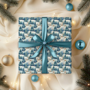 Snow Winter Wonderland Landscape Christmas Holiday Wrapping Paper